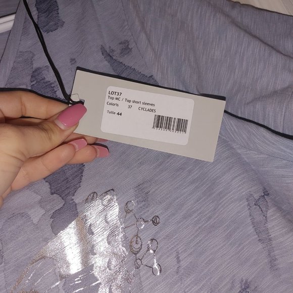 BUTTERFLY SCREENPRINT EVA KAYAN LOT37 BLUE - Picture 3 of 4